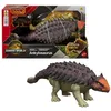 Image de Mattel Jurassic World : Renaissance, Ankylosaurus Rugissement féroce, dinosaure avec coup de tête activé en bougeant la queue, attaque multidirectionnelle et son, jeu virtuel, JGB90