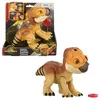 Image de Mattel Jurassic World Figurine Aquilops à apprivoiser, dinosaure interactif Dolores avec actions et sons d’attaque, figurine électronique façon animal de compagnie avec accessoire de nourriture,JGC01