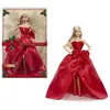 Image de Poupée - BARBIE - Joyeuses Fêtes Blonde JJX65 - Édition spéciale - Tenue festive - Collection