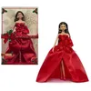 Image de Poupée - BARBIE - Joyeuses Fêtes Châtain JJX67 - Édition spéciale - Tenue élégante - Collection