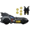 Image de Véhicule miniature - DC Premier - Batmobile - Échelle 16 5 cm - Bat-Drone inclus - Capot modulable - Dès 4 ans