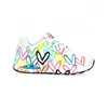 Image de Skechers pour femme. 155507 Baskets Uno multicolores, blanches (36), 3 à 5 cm, Lacets