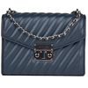 Image de Michael Kors - Sac bandoulière en Cuir Rose bleu marine - 23x18x5 cm OS