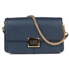 Image de Michael Kors - Sac bandoulière en Cuir Sonia East West bleu marine - 25x16x5 cm OS