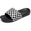 Image de Vans Baskets à enfiler MTE La Costa pour homme, Motif damier blanc/noir, 35 EU
