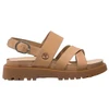 Image de Timberland pour femme. TB0A61T4EN31 Sandales en cuir beige Clairemont Way Cross Strap (36), Plat, Boucle, Casuel