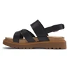 Image de Timberland pour femme. TB0A61TRW021 Sandales en cuir Clairemont Way à bride arrière noir (36 W), Plat, Boucle, Casuel