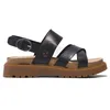 Image de Timberland Clairemont Way Sandales croisées pour femme, Noir (Full Grain), 39.5 EU