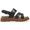 Image de Timberland pour femme. TB0A61TRW021 Sandales en cuir Clairemont Way à bride arrière noir (41 W), Plat, Boucle, Casuel