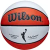 Image de Wilson Ballon de Basket, WNBA AUTHENTIC SERIES, Extérieur, Caoutchouc gommeux, Taille : 6, Brun/Blanc