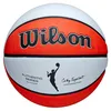Image de WILSON WNBA Authentic Series, Ballon de Basket, Construction Durable, Traction Exceptionnelle et Précision Accrue, Matériaux Durables, pour Un Style Intemporel, Couleur: Orange, Taille: 5