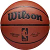 Image de WILSON Ballon de Basket, NBA Authentic Series, Intérieur/Extérieur, Cuir Mixte, Taille : 7, Brun