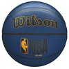 Image de Wilson Ballon de Basketball intérieur/extérieur   Série NBA Forge Plus   Bleu Marine foncé   Taille 7 à 74,9 cm
