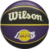Image de WILSON Ballon de Basket, NBA Team Tribute, LA Lakers, Extérieur, Caoutchouc, Taille : 7