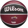 Image de Wilson Ballon de Basket, NBA TEAM TRIBUTE, MIAMI HEAT, Extérieur, caoutchouc, taille : 7