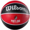 Image de Wilson Ballon de Basket, NBA TEAM TRIBUTE, PORTLAND TRAIL BLAZERS, Extérieur, caoutchouc, taille : 7