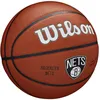 Image de WILSON Ballon de Basket Team Alliance, Brooklyn Nets, intérieur/extérieur, Cuir Mixte Taille : 7 WTB3100IDBRO