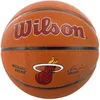 Image de Wilson Ballon de Basket TEAM ALLIANCE, MIAMI HEAT, intérieur/extérieur, cuir mixte taille : 7