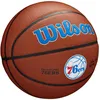Image de WILSON Ballon de Basket Team Alliance, Philadelphia 76ERS, intérieur/extérieur, Cuir Mixte Taille : 7 WTB3100IDPHI