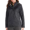 Image de Marmot Femme Precip Eco Jacket, Veste Imperméable, Veste de Pluie Légère à Capuche, Imperméable Coupe-Vent, Coupe-Vent Respirant, Adapté pour la Course et la Randonnée, Black, S
