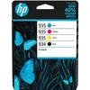 Image de HP 934/935 Pack de 4 cartouches dencre noire cyan jaune et magenta authentiques (6ZC72AE) pour HP OfficeJet Pro 6200