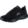 Image de Skechers Baskets Flex Advantage 4.0 Providence pour Homme, Maille Noire PU Bordure Noire, 45 EU