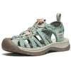 Image de KEEN Women's Whisper Sandal, Granite Green Peach Parfait, 36 EU