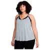 Image de Nike W NK One DF ELSTKA STD Tank Vest, Particle Grey/HTR/Black, XL Women's