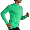 Image de BROOKS 211474353 High Point Long Sleeve Sweatshirt Homme Hyper Green Taille 35