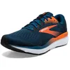Image de Brooks Homme Ghost 16 Sneaker, Blue Opal/Black/Nasturtium, 40 EU