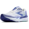 Image de Brooks Ghost 16 Chaussures de Running Chaussure de Running sans stabilisateurs Femmes Blanc - White/Amparo Blue/Limpet Shell 38