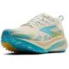 Image de Brooks Chaussures de Course Ghost Trail polyvalentes pour Femme pour Terrain accidenté, Sable/Blanc étoilé, Heure dorée, Pointure 41,5
