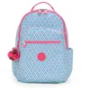 Image de Kipling SEOUL Grand sac à dos, Dreamy Geo C (Bleu)