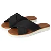 Image de TOMS Sandales plates Mae Crossover pour femme, noir, 40 EU
