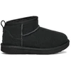 Image de UGG pour femme/filles. 1130750K Classic Ultra Mini Leather Booties noir (36), Cuir, Plat, Aucun, Casuel, Homewear, mode enfantine
