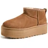 Image de UGG Femme Classic Ultra Mini Platform Winter, Boots, Brown, 41 EU