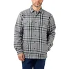 Image de Carhartt Chemise à manches longues en flanelle Sherpa Lined pour homme, Gris, S grande taille