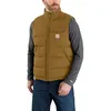 Image de Carhartt Gilet d'hiver pour homme - Coupe moyenne, Marron chêne, S