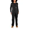 Image de Carhartt Salopette en toile Rugged Flex® pour femme, noir, Medium