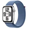 Image de Apple Watch SE GPS Boîtier en Aluminium Argent de 44 mm avec Boucle Sport Bleu d'Hiver version 2023 en occasion ou reconditionné