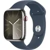 Image de Montre connectée APPLE WATCH Serie 9 Cellular 45mm Acier/Argent Bleu Orage S/M