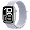 Image de Apple Watch Series 10 GPS + Cellular 42mm Boîtier en Aluminium Argent avec Boucle Sport Nuée bleue en occasion ou reconditionné