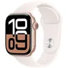 Image de Apple Watch Series 10 GPS + Cellular 42mm Boîtier en Aluminium Rose Gold avec Bracelet Sport Rose Tendre S/M en occasion ou reconditionné