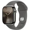 Image de Apple Watch Series 10 GPS + Cellular 42mm Boîtier en Titane Naturel avec Bracelet Sport Gris Minéral S/M en occasion ou reconditionné