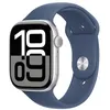 Image de Apple Watch Series 10 GPS + Cellular 46mm Boîtier en Aluminium Argent avec Bracelet Sport Denim M/L en occasion ou reconditionné