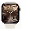 Image de Apple Watch Series 10 (GPS + Cellular) - 46 mm - titane doré - montre intelligente avec bande sport - fluoroélastomère - droit - taille du bracelet : M/L - 64 Go - LTE, Wi-Fi 4, UWB, Bluetooth - 4G - 41.7 g en occasion ou reconditionné