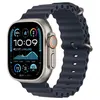 Image de Apple Watch Ultra 2 GPS + Cellular 49 mm Boîtier en Titane Naturel avec Bracelet Ocean Marine version 2024 en occasion ou reconditionné