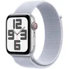 Image de Apple Watch SE (2  gén) 44 mm GPS + Cellular Montre connectée avec Boîtier en Aluminium Argent et Boucle Sport nuée Bleue. Suivi activité et Sommeil, détection Accidents, Neutre en Carbone