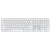 Image de Clavier sans fil Qwerty Apple Magic Keyboard et pavé numérique Blanc en occasion ou reconditionné