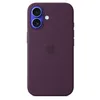 Image de Apple Coque en Silicone avec MagSafe pour iPhone 16 - Prune        
